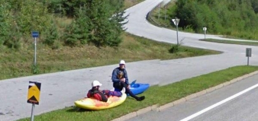 Самые необычные кадры Google Street View