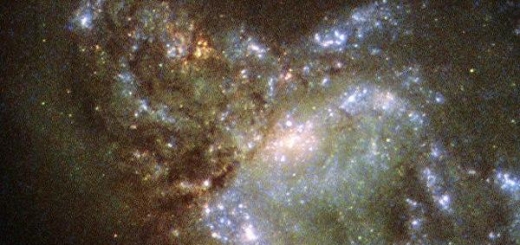 Хаббл обнаружил новорождённую галактику в созвездии Геркулеса